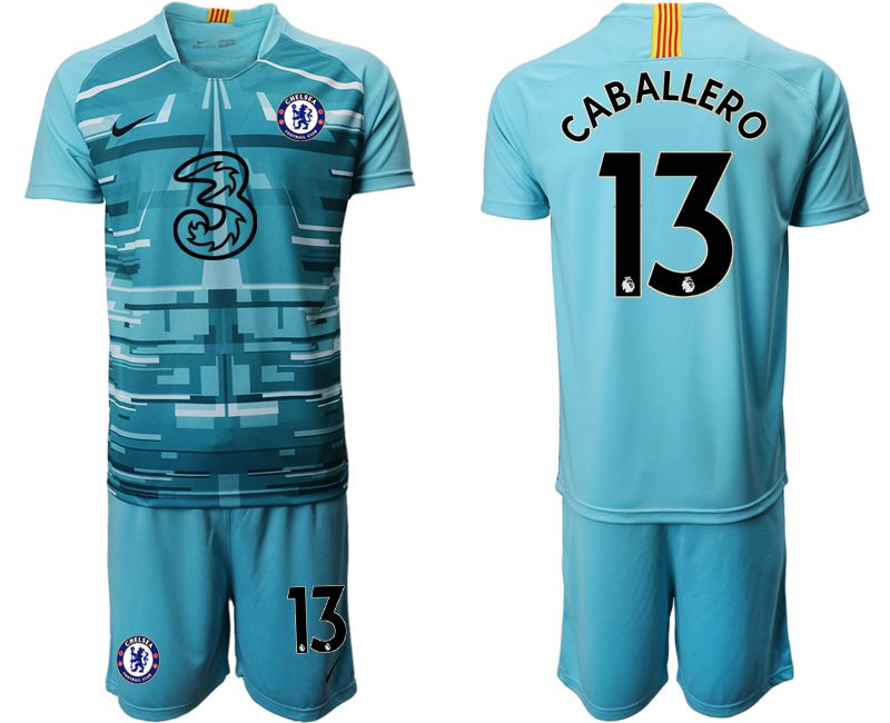 Men 2020-2021 club Chelsea lake blue goalkeeper #13 Soccer Jerseys1->chelsea jersey->Soccer Club Jersey